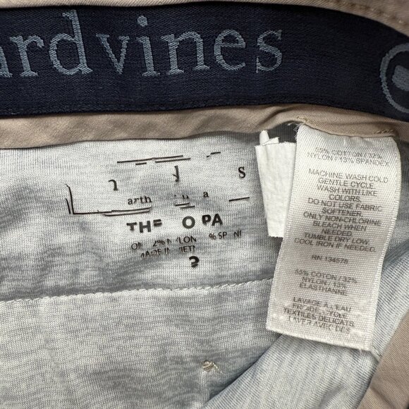 Vineyard Vines On The Go 5-Pocket Pants Men 32 x 31 Beige Water Resistant Nylon - Picture 5 of 16